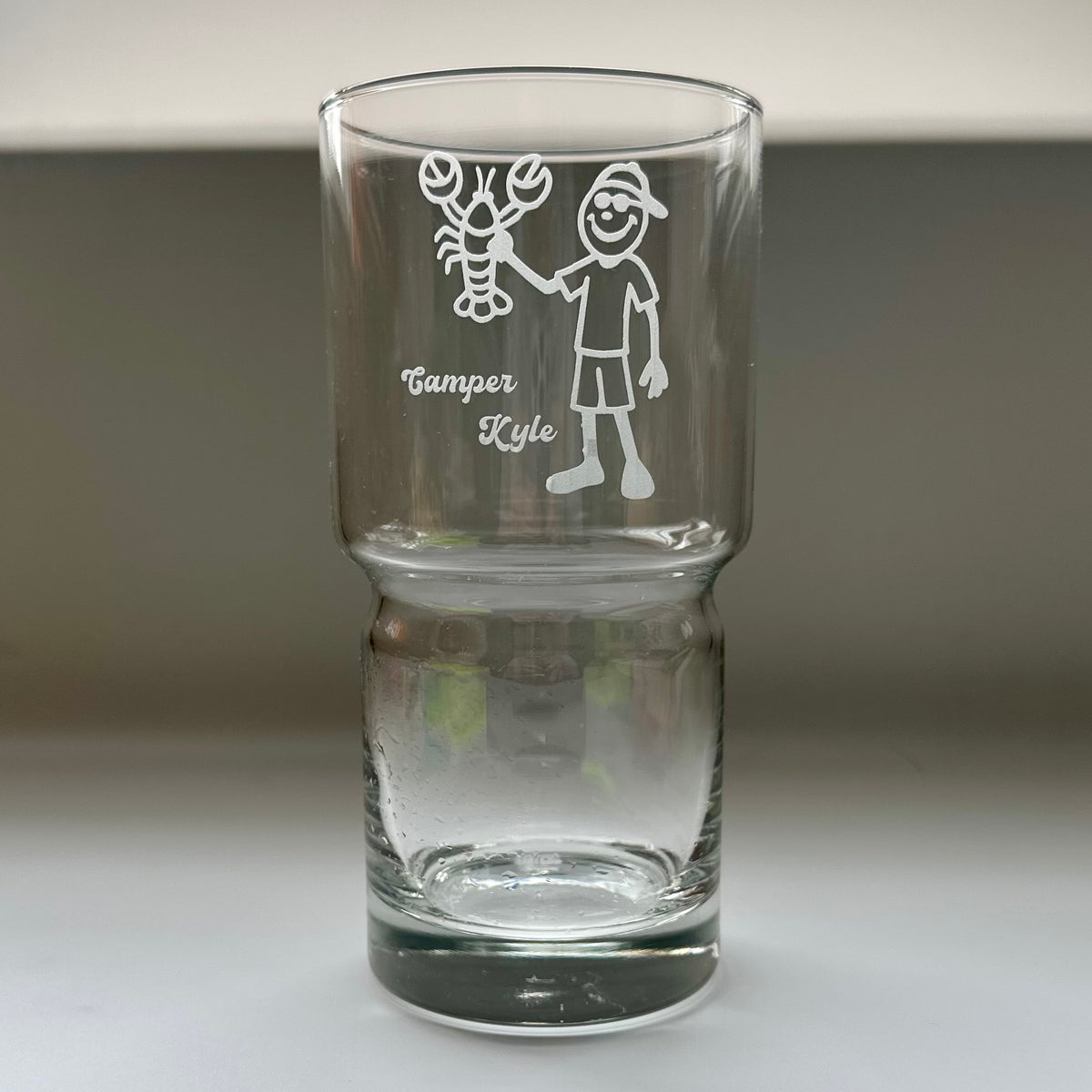 Custom Engraved 20oz Stackable Beverage Glass