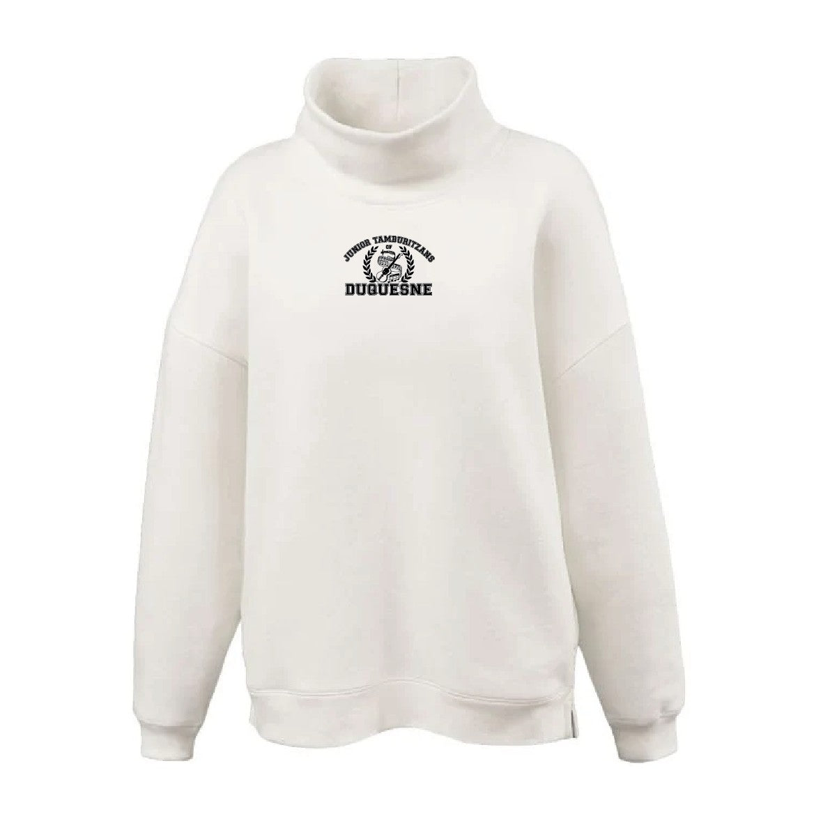 JTD cream oversized mockneck