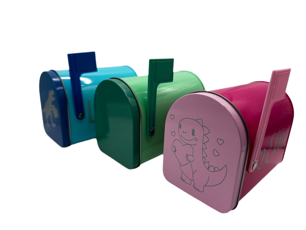 Personalized Kids Tin Mailbox