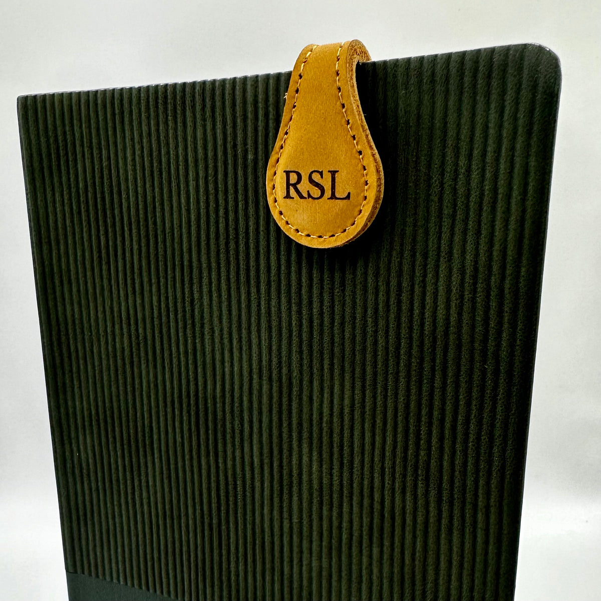 Genuine Leather Monogram Magnetic Bookmark