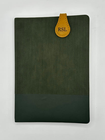Genuine Leather Monogram Magnetic Bookmark