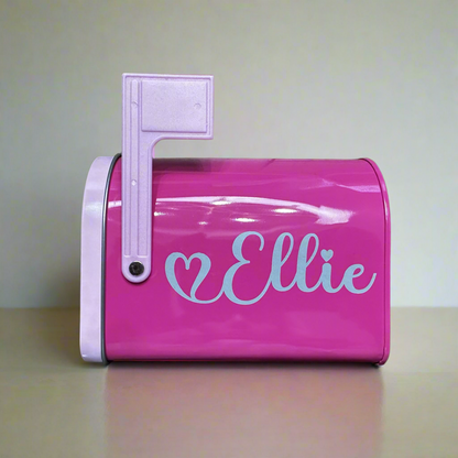 Personalized Kids Tin Mailbox