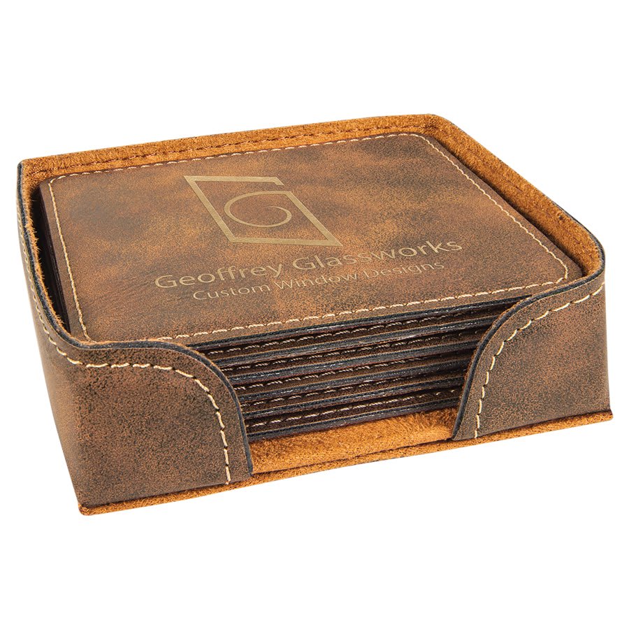 Custom Leather Coasters