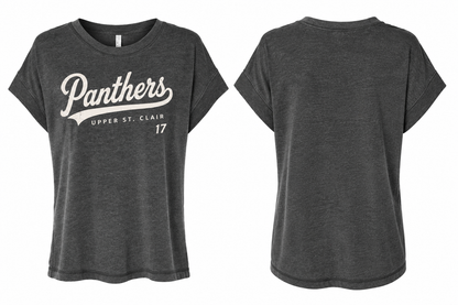 LAT Women's Vintage Wash Tee - Washed Black