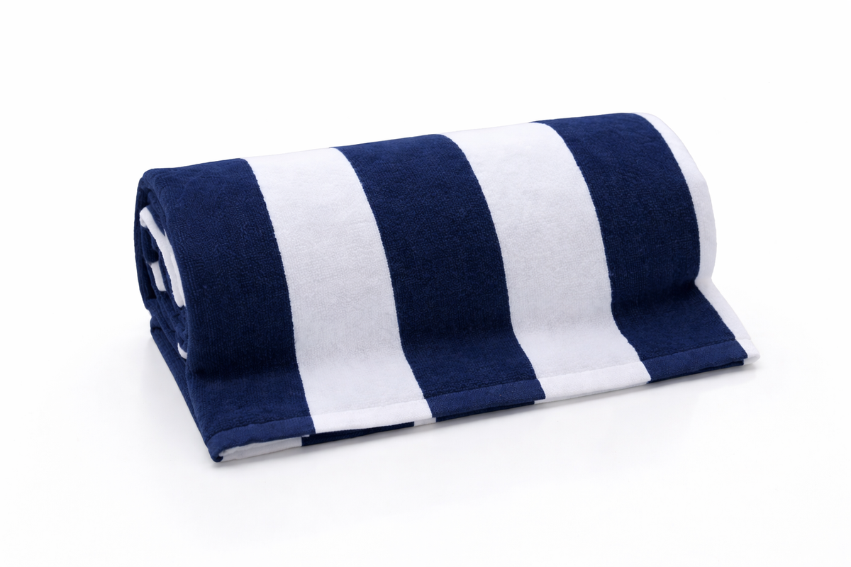 Personalized Striped Beach Towel | Custom Name Towel | Pool & Beach Gift