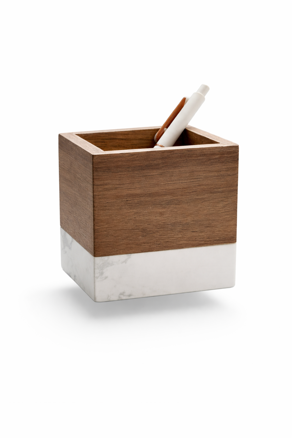 Marble & Acacia Executive Desk Set