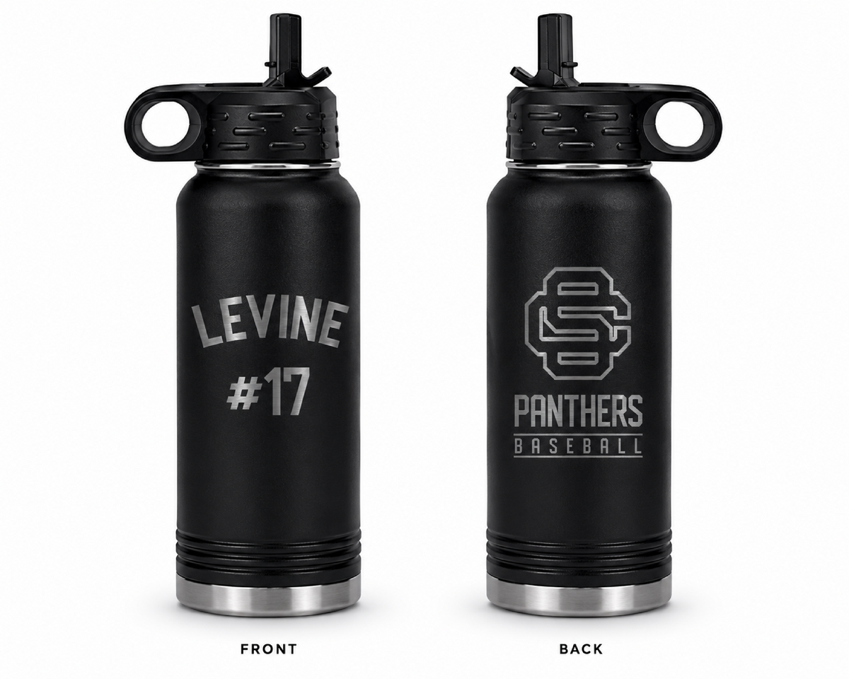 USC Panthers Baseball Water Bottle
