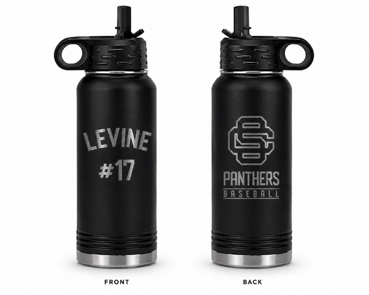 USC Panthers Baseball Water Bottle