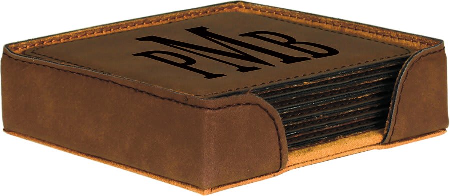 Custom Leather Coasters