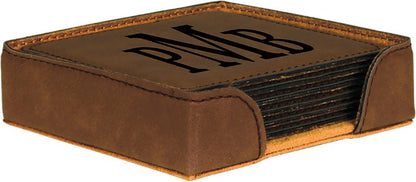 Custom Leather Coasters