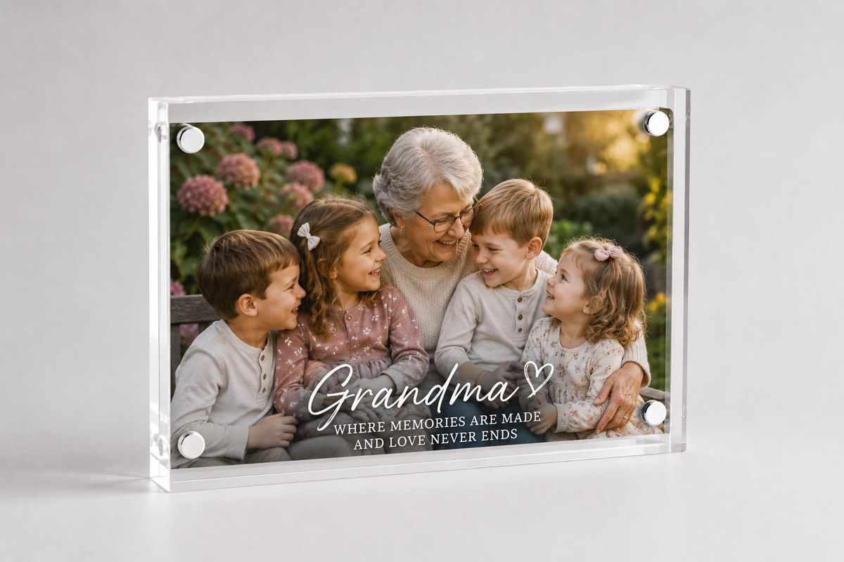 Personalized Acrylic Magnetic Picture Frame | Custom 4x6 & 5x7 Photo Display