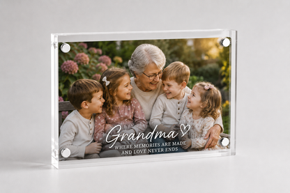 Personalized Acrylic Magnetic Picture Frame | Custom 4x6 & 5x7 Photo Display