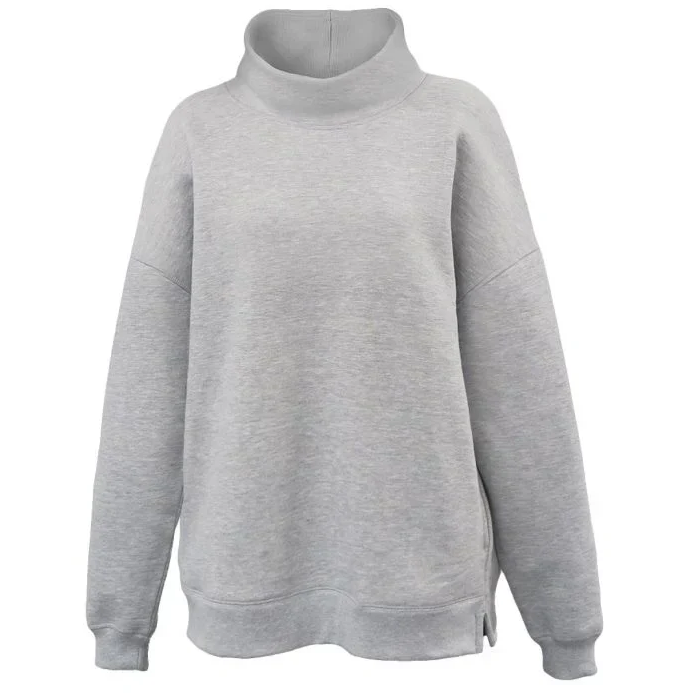 Juliet mockneck sweatshirt in heather grey