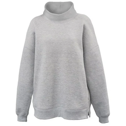 Juliet mockneck sweatshirt in heather grey