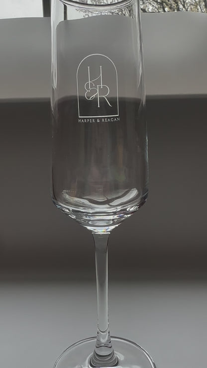 Custom Engraved Champagne Flute