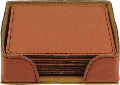 Custom Leather Coasters