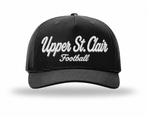 USC Football Rope Hat in black with white Upper St. Clair Football script