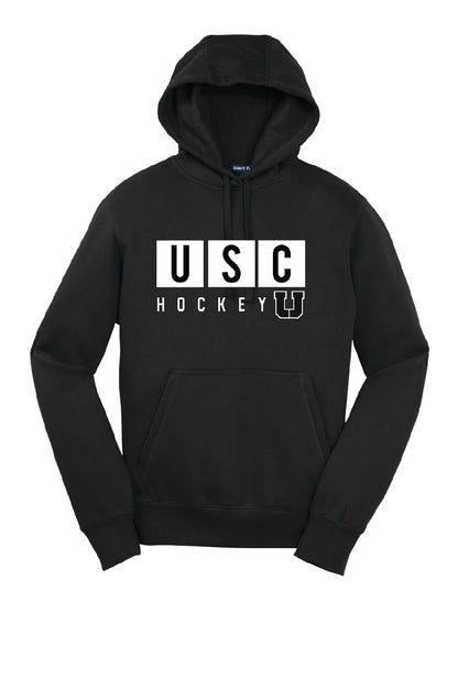 USC Hockey Hoodie - USC Block design, black