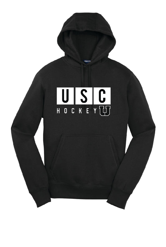 USC Hockey Hoodie - USC Block design, black