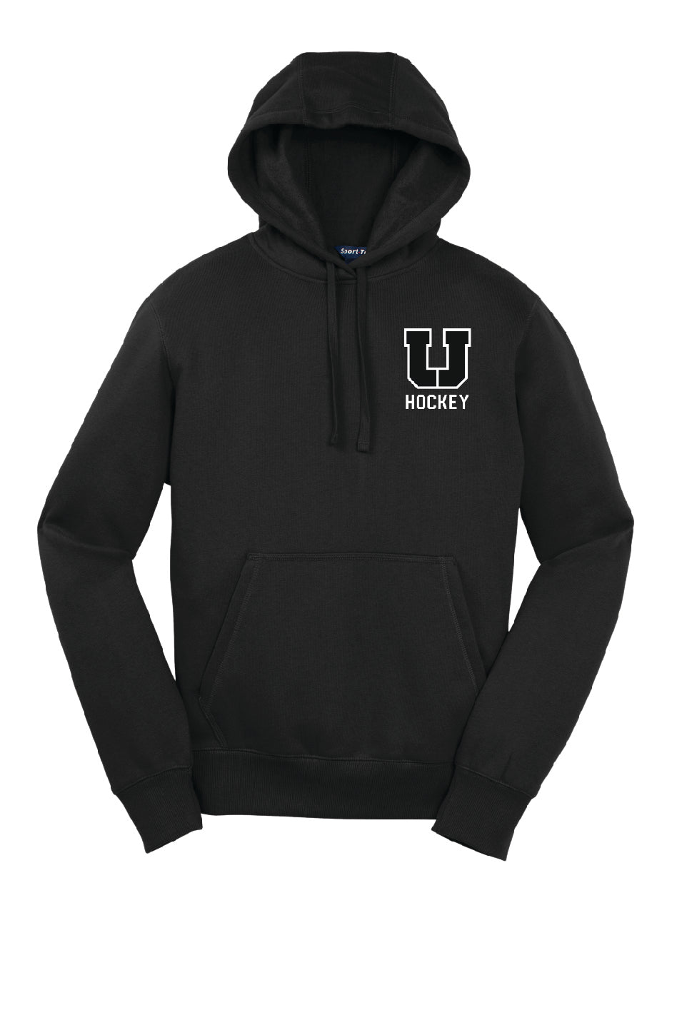USC Hockey Hoodie - U Hockey left chest design, black