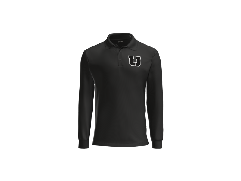 USC Hockey embroidered black long sleeve polo