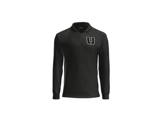 USC Hockey embroidered black long sleeve polo