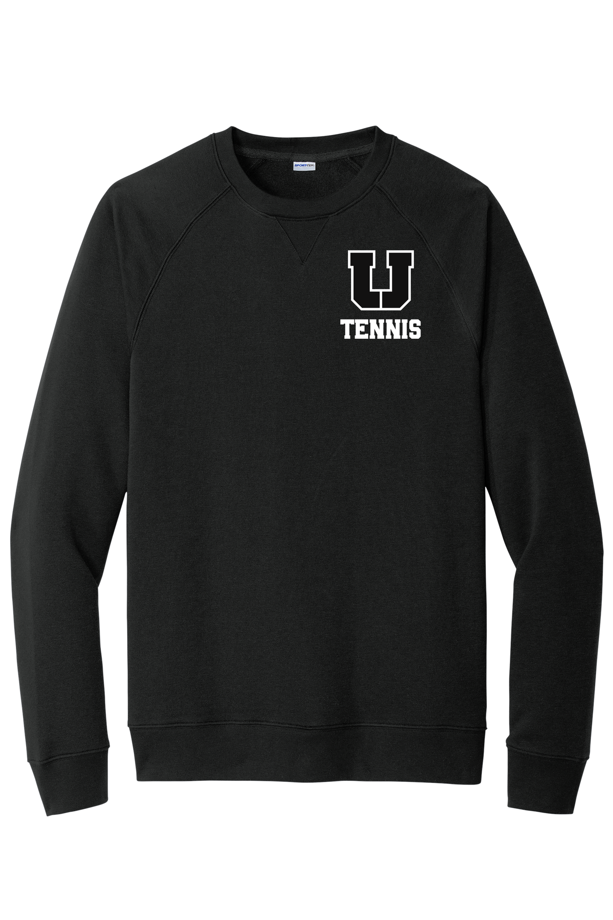 USC Tennis crewneck in Black with U Tennis on the left chest